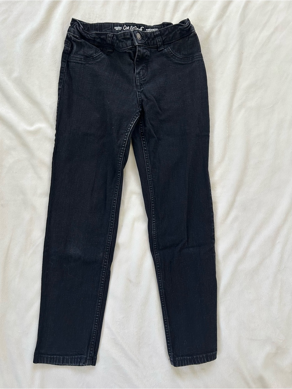 Cat & Jack Black Slim Jeans size 12